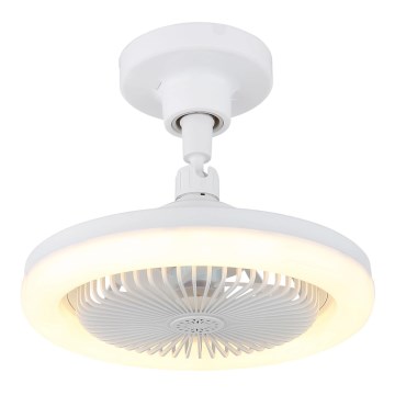 Globo - LED reguliuojamas lubinis ventiliatorius LED/20W/230V 3000-6500K balta + nuotolinis valdymas