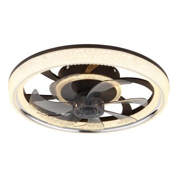 Globo - LED Reguliuojamas lubinis ventiliatorius LED/30W/230V 2700-6000K + nuotolinio valdymo pultas