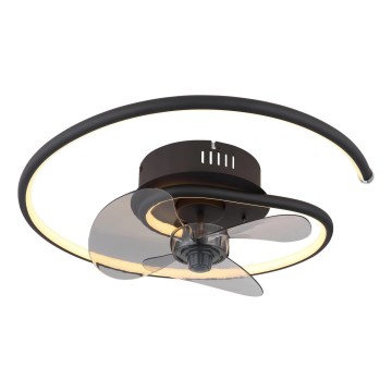 Globo - LED Reguliuojamas lubinis ventiliatorius LED/30W/230V 2700-6500K + nuotolinio valdymo pultas