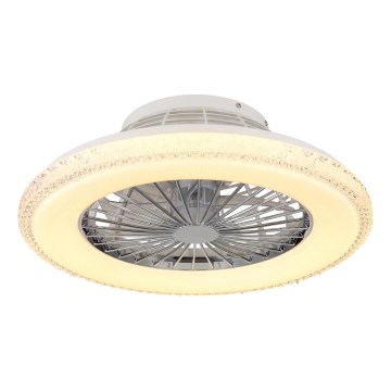 Globo - LED Reguliuojamas lubinis ventiliatorius LED/40W/230V 3000-6500K + nuotolinio valdymo pultas