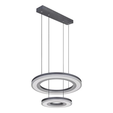 Globo - LED Reguliuojamas pakabinamas sietynas LED/50W/230V 2700-6000K diametras 50 cm juoda + nuotolinio valdymo pultas