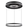 Globo - LED Reguliuojamas pakabinamas sietynas LED/54W/230V 2700-6500K diametras 60 cm juoda + nuotolinio valdymo pultas
