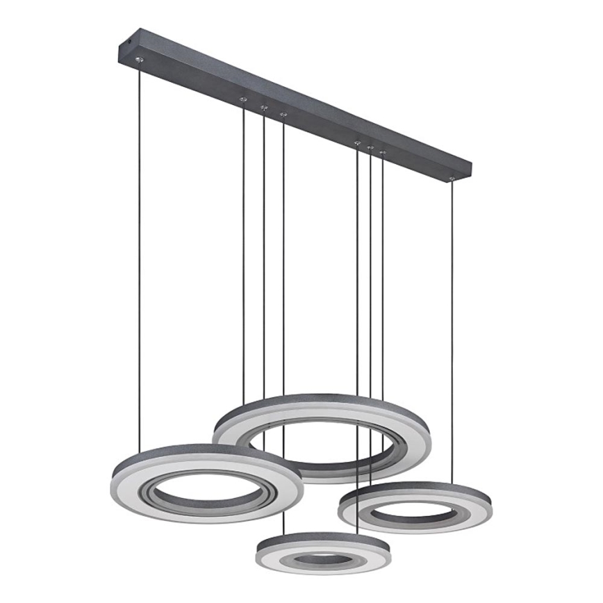 Globo - LED Reguliuojamas pakabinamas sietynas LED/80W/230V 2700-6000K juoda + nuotolinio valdymo pultas