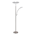 Globo - LED reguliuojamo ryškumo pastatoma lempa LED/40W/230V + LED/5,5W 2700/4000/6000K matinis chromas