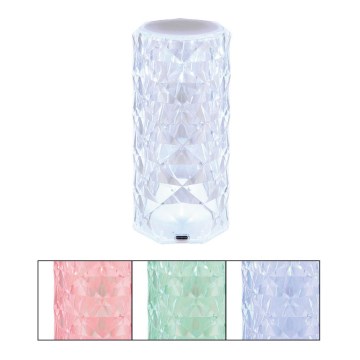 Globo - LED RGB Įkraunama jutiklinė stalinė lempa LED/0,6W/3,7V 500mAh