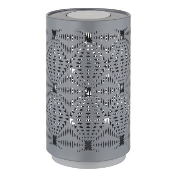 Globo - LED RGB įkraunama stalinė lempa su lietimu LED/1W/5V 500 mAh pilka