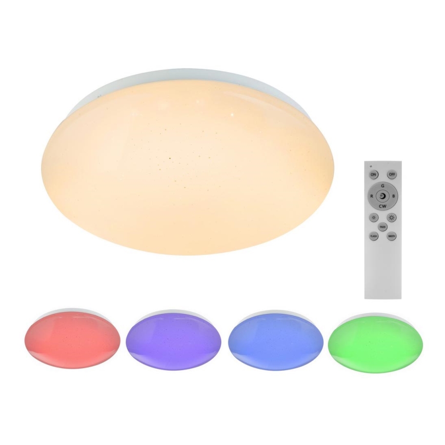 Globo - LED RGB pritemdomas lubinis šviestuvas 1xLED/12W/230V + 1xLED/3W