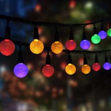 Globo - LED RGB Saulės grandinė 20xLED/0,06W/3V 770 cm IP44