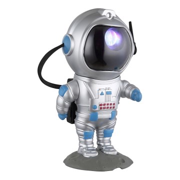 Globo - LED RGB Stalinis šviestuvas LED/4,5W/5V astronautas sidabras