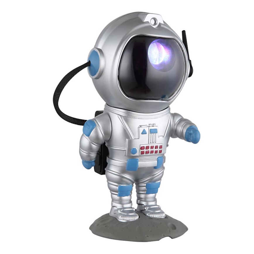Globo - LED RGB Stalinis šviestuvas LED/4,5W/5V astronautas sidabras