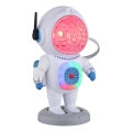 Globo - LED RGB Stalinis šviestuvas LED/6W/5V astronautas baltas