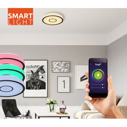 Globo- LED RGB vonios kambario reguliuojamas šviestuvas LED/30W/230V IP44 Wi-Fi Tuya + nuotolinis valdymas