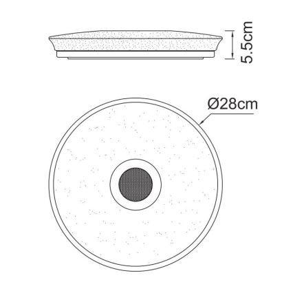 Globo - LED RGBW Pritemdomas vonios šviestuvas su kolonėle  su kolonėle LED/18W/230V 3000-6500K IP44 + nuotolinio valdymo pultas