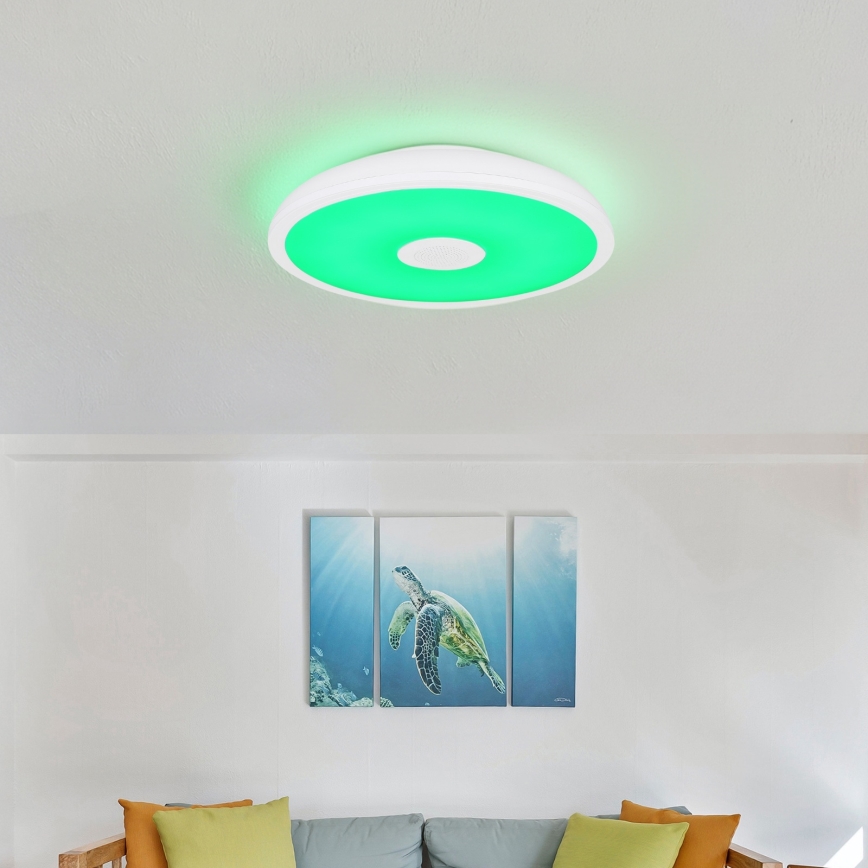 Globo - LED RGBW Pritemdomas vonios šviestuvas su kolonėle  su kolonėle  LEDW/230V 3000-6500K IP44 /18+ nuotolinio valdymo pultas