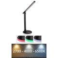 Globo - LED RGBW reguliuojama jutiklinė stalinė lempa LED/5W/230V + LED/2W 2700K/4000K/6500K juoda