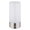 Globo - LED RGBW reguliuojama lietimui jautri lauko stalinė lempa LED/1,8W/5V 1500 mAh IP44 matinio chromo