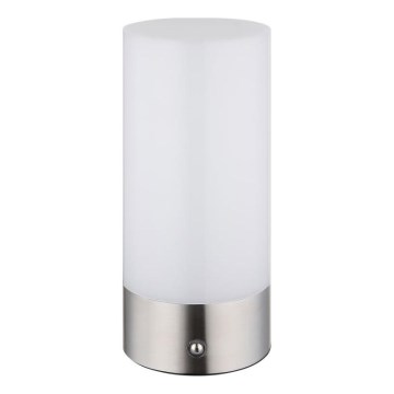 Globo - LED RGBW reguliuojama lietimui jautri lauko stalinė lempa LED/1,8W/5V 1500 mAh IP44 matinio chromo