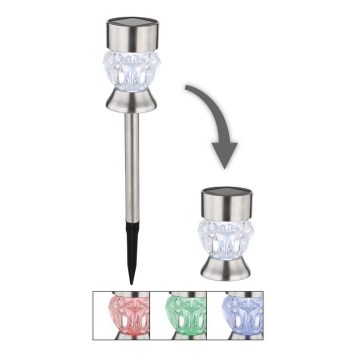 Globo - LED RGBW Saulės energija įkraunamas šviestuvas 2in1 LED/0,06W/3V IP44