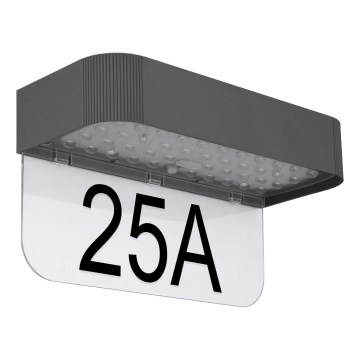 Globo - LED saulės namo numeris LED/6W/3,7V IP54 1800 mAh