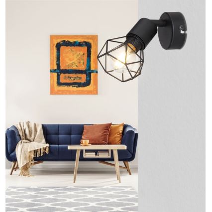 Globo - LED sieninis akcentinis šviestuvas 1xE14/6W/230V juoda