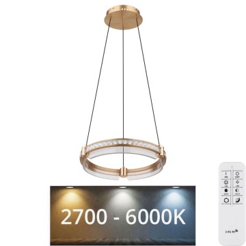 Globo - LED šviesos reguliavimas krištolas Sietynas ant stygos LED/36W/230V 2700K-6000K + nuotolinio valdymo pultas