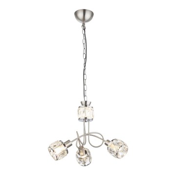 Globo - LED šviestuvas ant grandinės 3xE14/40W/230V + LED/5W