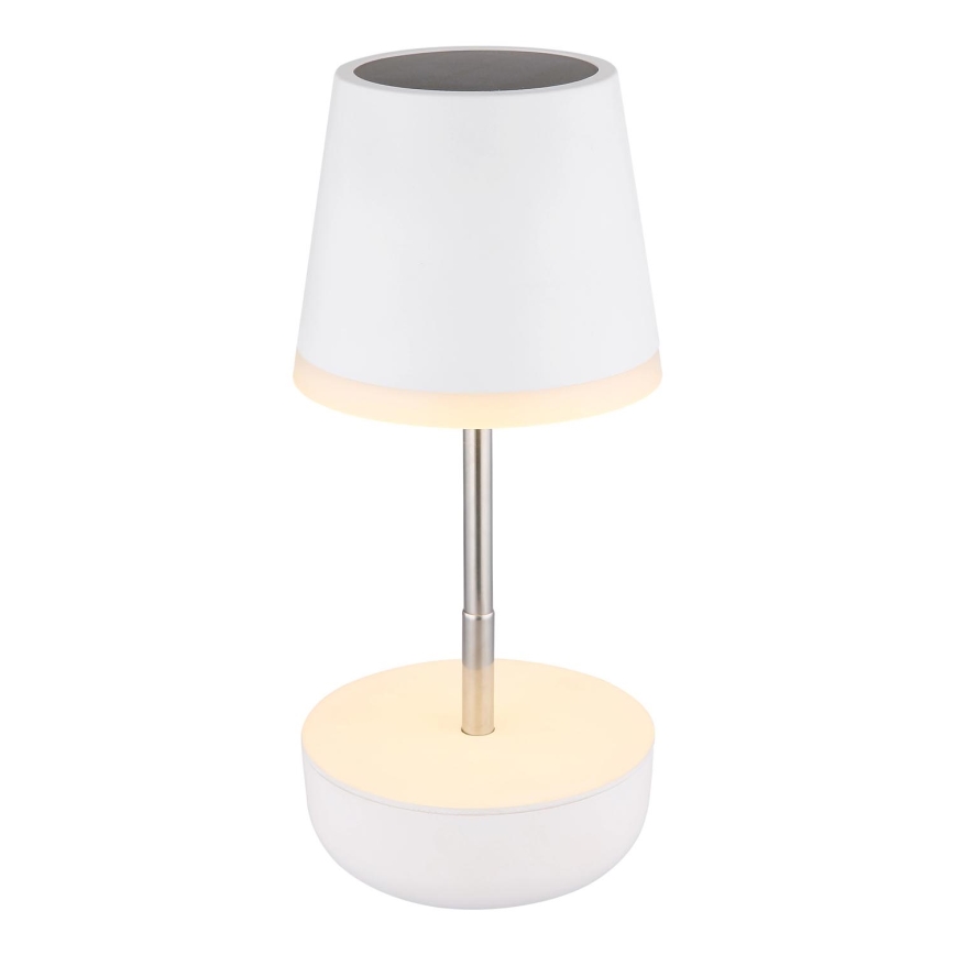 Globo - LED šviestuvas, įkraunamas saulės energija 10xLED/0,06W/3V IP44 balta
