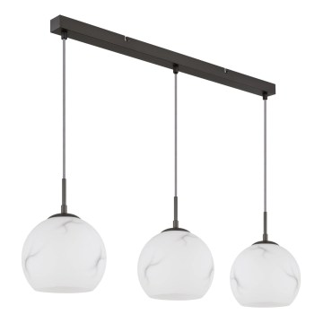 Globo - Pakabinama liustra ant troselio 3xE27/60W/230V