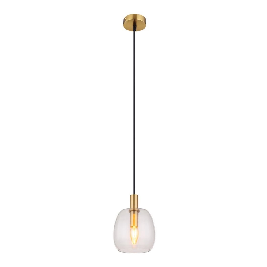Globo - Pakabinamas sietynas 1xE14/40W/230V diametras 16 cm žalvaris