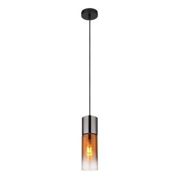 Globo - Pakabinamas sietynas 1xE27/25W/230V diametras 10,5 cm juoda/varis