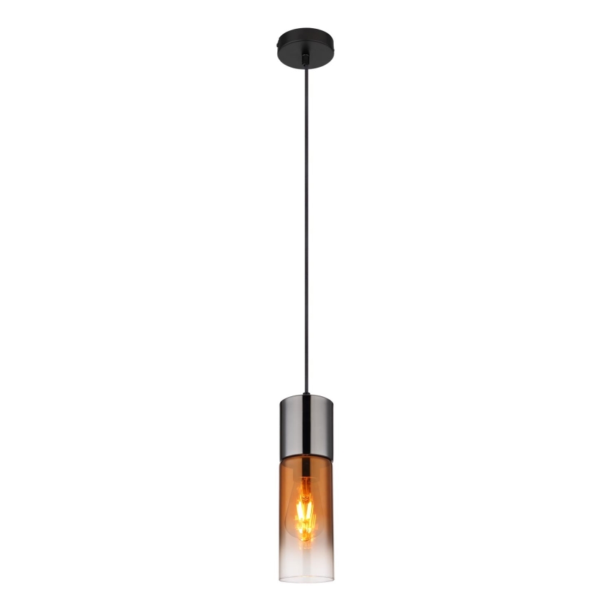 Globo - Pakabinamas sietynas 1xE27/25W/230V diametras 10,5 cm juoda/varis