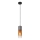 Globo - Pakabinamas sietynas 1xE27/25W/230V diametras 10,5 cm juoda/varis