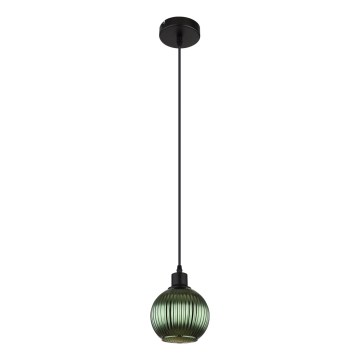 Globo - Pakabinamas sietynas 1xE27/25W/230V diametras 15 cm žalia
