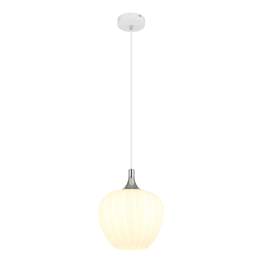 Globo - Pakabinamas sietynas 1xE27/60W/230V diametras 24 cm balta
