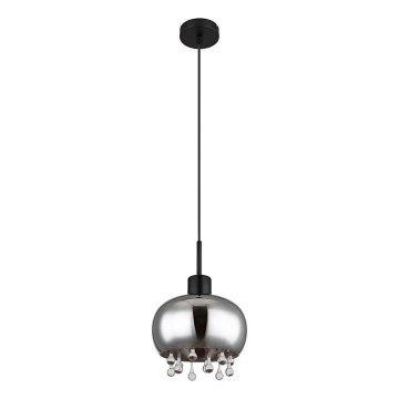 Globo - Pakabinamas sietynas 1xE27/9W/230V diametras 21 cm juoda
