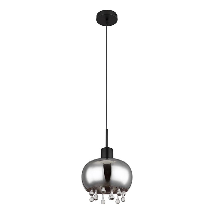 Globo - Pakabinamas sietynas 1xE27/9W/230V diametras 21 cm juoda
