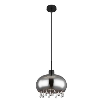 Globo - Pakabinamas sietynas 1xE27/9W/230V diametras 28 cm juoda