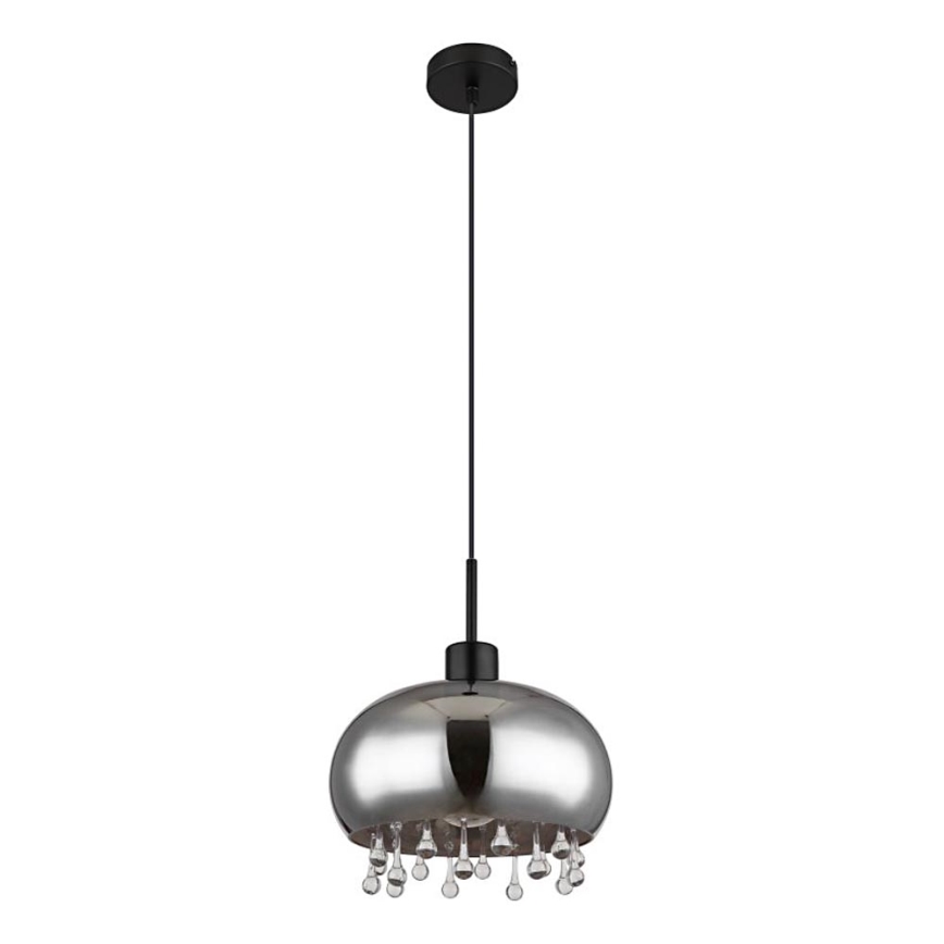 Globo - Pakabinamas sietynas 1xE27/9W/230V diametras 28 cm juoda