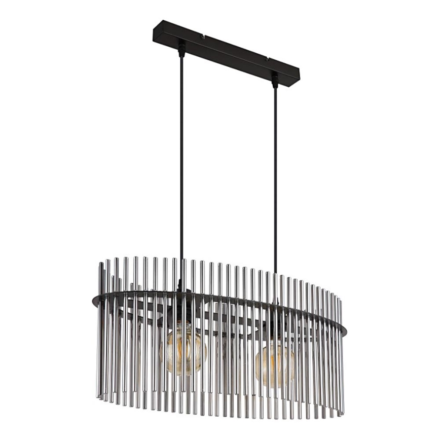 Globo - Pakabinamas sietynas 2xE27/60W/230V juoda