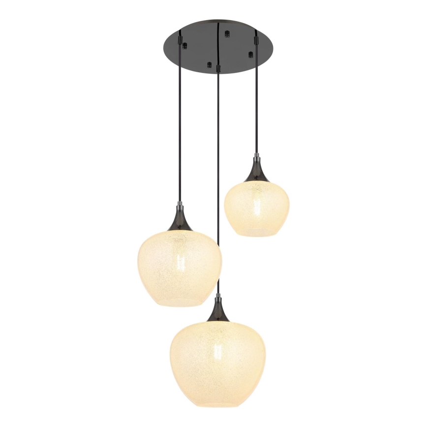 Globo - Pakabinamas sietynas 3xE27/40W/230V balta/antracitas