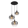 Globo - Pakabinamas sietynas 3xE27/40W/230V diametras 48 cm juoda