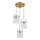 Globo - Pakabinamas sietynas 3xE27/60W/230V diametras 47 cm auksas