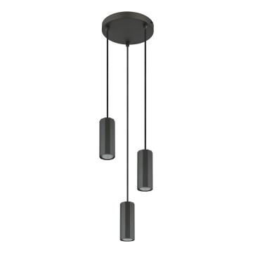 Globo - Pakabinamas sietynas 3xGU10/25W/230V juoda