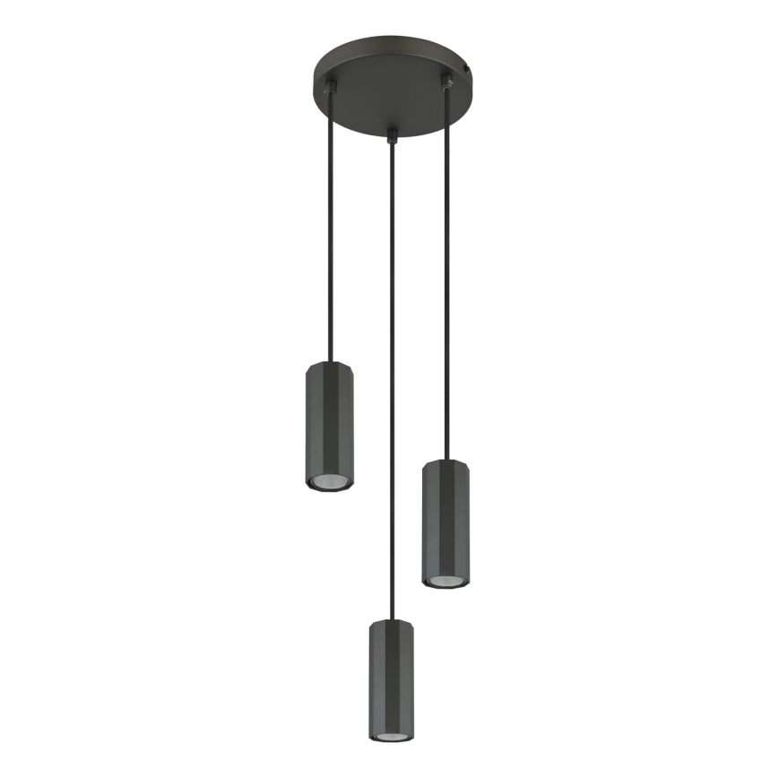 Globo - Pakabinamas sietynas 3xGU10/25W/230V juoda