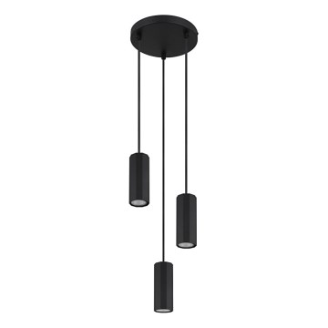 Globo - Pakabinamas sietynas 3xGU10/25W/230V juoda