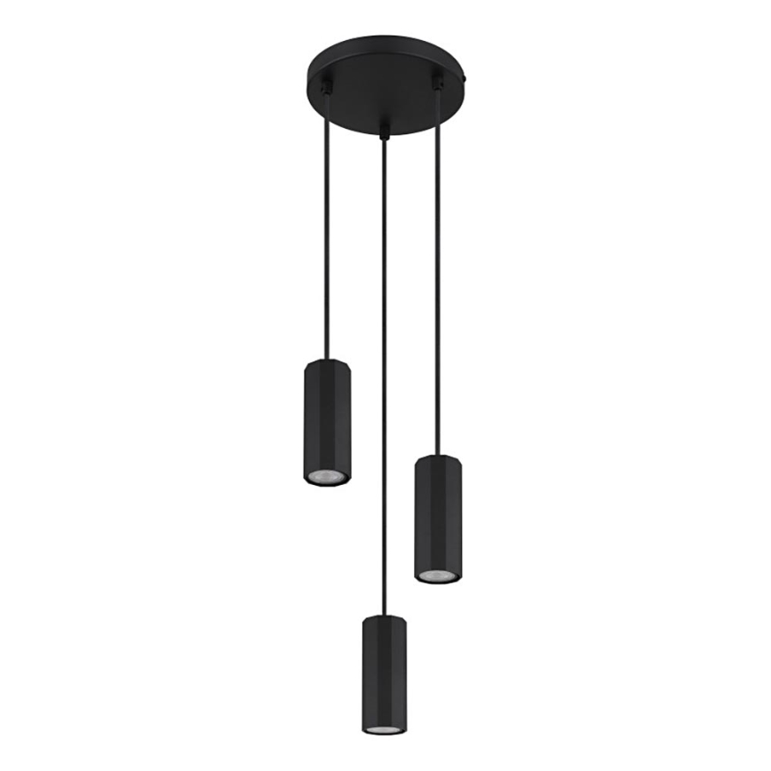 Globo - Pakabinamas sietynas 3xGU10/25W/230V juoda