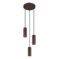 Globo - Pakabinamas sietynas 3xGU10/25W/230V ruda