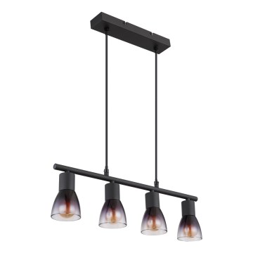 Globo - Pakabinamas sietynas 4xE14/25W/230V juoda