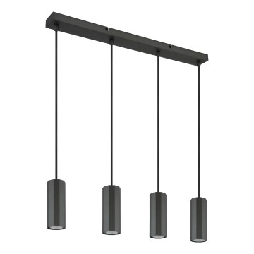 Globo - Pakabinamas sietynas 4xGU10/25W/230V juoda