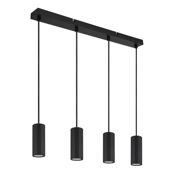 Globo - Pakabinamas sietynas 4xGU10/25W/230V juoda